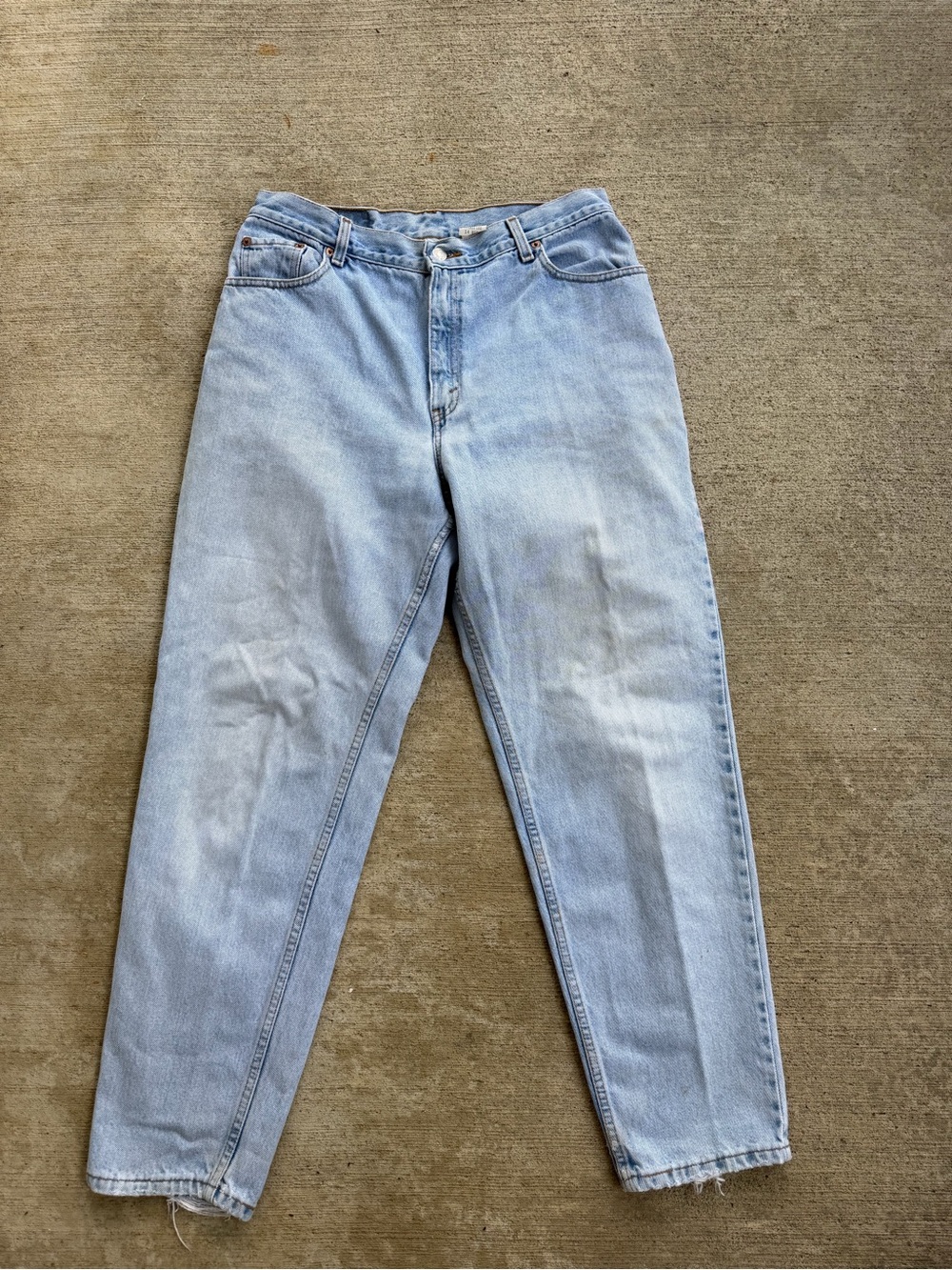 Vintage Levis 550 Jeans Womens 14 Distressed Relaxed Fit Tapered Leg